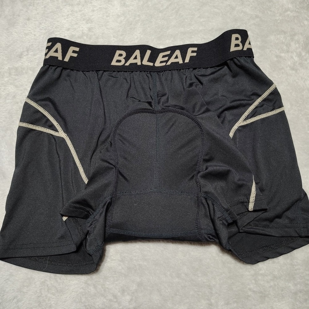 Baleaf‎ Padded Cycling Shorts Men XL Black Poly Spandex Blend Training Activity